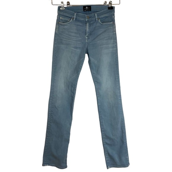 7 For All Mankind Luxe performance Slimmy jeans in French Blue Size Mens 30x32 - Picture 2 of 9